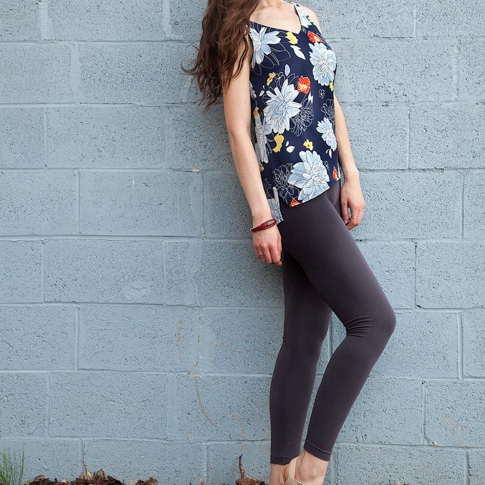 C’est Moi Bamboo Leggings Charcoal OS EUC